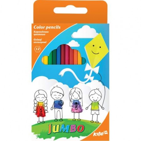 Олівці 12 кол."Kite Jumbo-048"