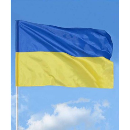 Прапор 140см*90см "УКРАЇНА"  поліестер