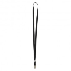 Шнурок для бейджа "4532-01-A" з метал.кліпом,чорний