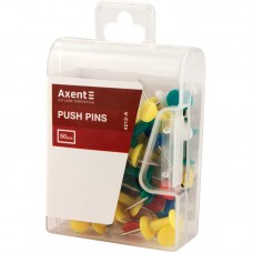 Кнопки-цвяшки "Axent-4213" кольорові 50шт пласт.конт.