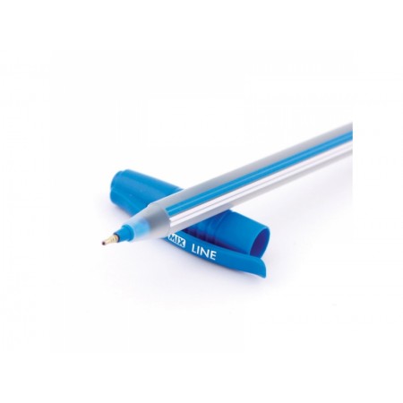 Ручка масляна "Economix Line-10196" синя 0.7мм