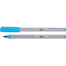 Ручка масляна "Economix Stripy-10198" синя 0.7мм