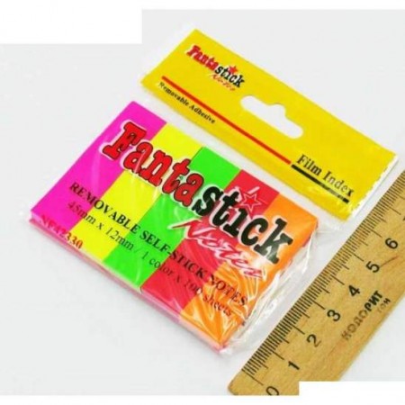 Стикер-закладка "Fantastick-5кол.х50арк." 12х45мм