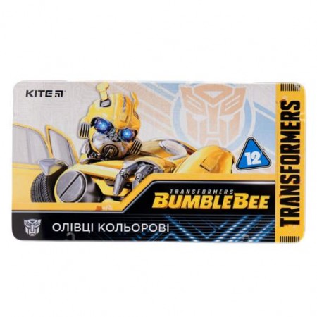 Олівці 12 кол."Transformers-058" в мет.пеналі
