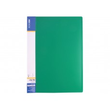 Папка А-4 пластикова пружина+карман "Економікс-31201-04" зелена