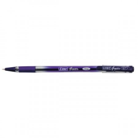 Ручка масляна "Glyser-410973,411898" фіолетова 0,7мм/Linc