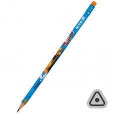 Олівець "Kite Hot Wheels HW25-046" тригранний, з гумкою
