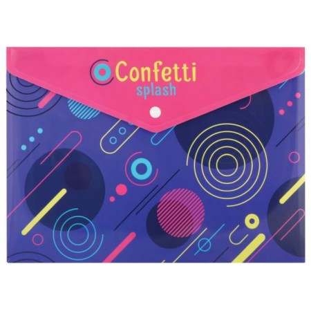 Конверт на кнопці А-4 "CF32012-09" Confetti