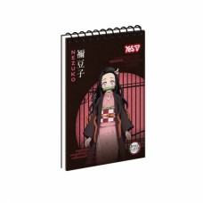 Блокнот А-7 80арк.кл.на спіралі зверху "Yes-152518" Demon Slayer: Nezuko