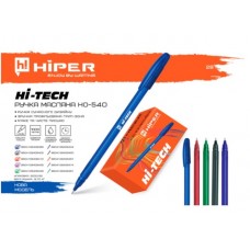 Ручка масляна Hiper Hi-Tech HO-540 зелена, 1мм