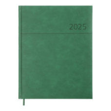 Щотижневик  датов. 2026 ORIONВМ.2783-04 A4, зелений, штуч. шкіра/поролон