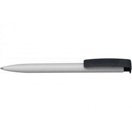 Ручка масляна "Economix MIAMI-10256-01" синя корп.біло-чорн.