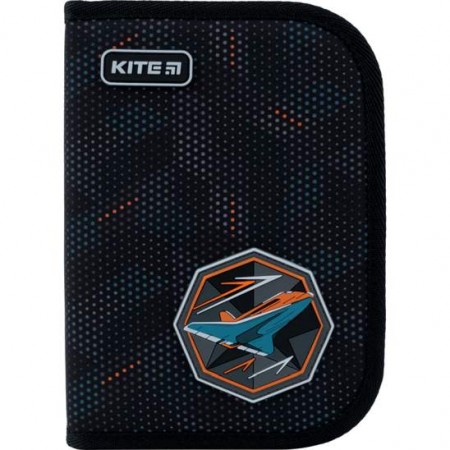 Пенал 1 від. 1 відв. Kite Spaceship K22-621-6