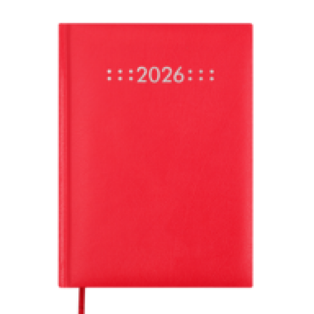Щоденник датов. 2026 CLASSIC ВМ.21121-05, A5, червоний, бумвініл/поролон