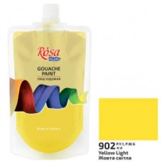 Фарба гуашева "Жовта світла 323200902"  200мл, ROSA Studio