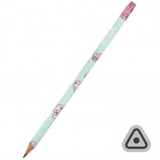 Олівець "Kite Feel Good K25-046-2" тригранний, з гумкою