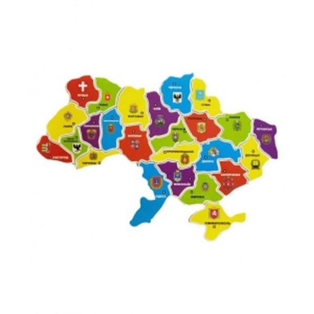 Пазли на магніті "Карта України" 20см*30см /783515/