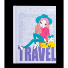 Блокнот А-6 64арк."Zibi-12715-07" CUTE GIRL кліт.тв.обкл.