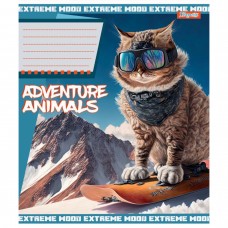 Зошит 18арк.лін."1В-766337" Adventure animals