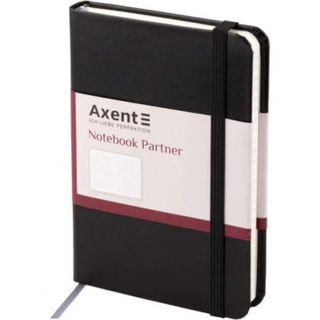 Блокнот 95*140 96арк."Axent Partner-8301-01" чорний