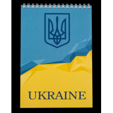 Блокнот А-5 на спіралі 48арк."UKRAINE-24545104-14" кліт.