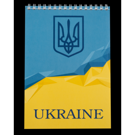 Блокнот А-5 на спіралі 48арк."UKRAINE-24545104-14" кліт.