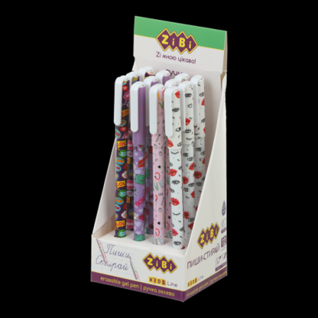 Ручка гелева "Пиши-стирай" KIDS Line ZB.2212-99, для дівчаток
