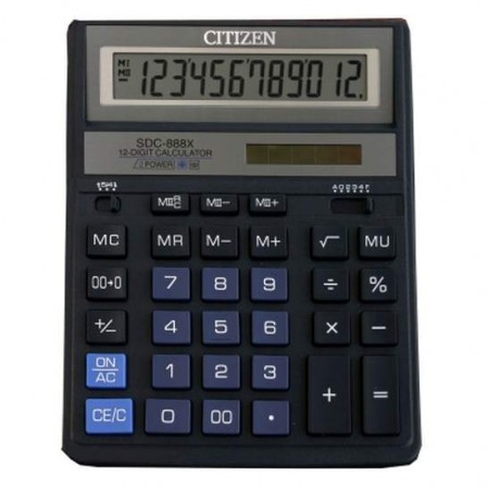 Калькулятор "Citizen SDC-888 ХВL" 12р.