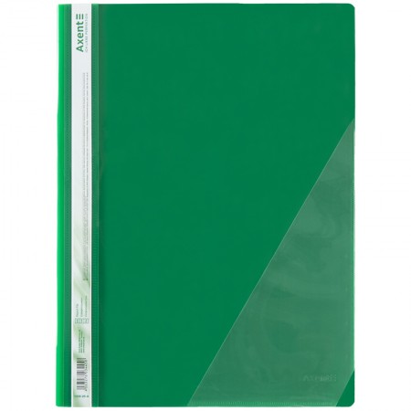 Швидкозшивач пластиковий "Axent Pastelini-1306-25" зелений з кишенею