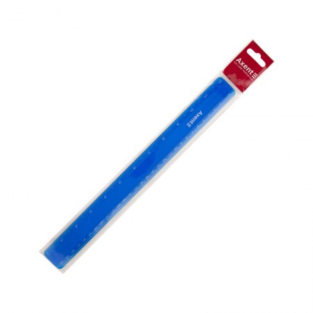 Лінійка 30см пластикова "Axent 7530-02" матова синя