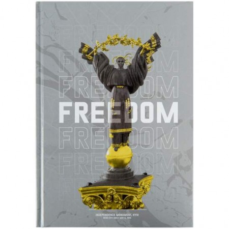 Книга А-4 96арк.офс.кл.тв.обкл."Axent Freedom 8422-550", сіра