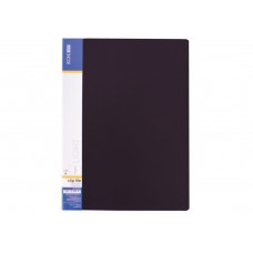 Папка А-4 пластикова пружина+карман "Економікс Light-31207-01" чорна
