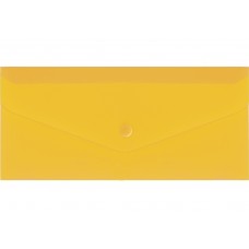 Конверт на кнопці Е-65 "Economix-31306-05" прозора жовта
