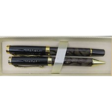 Набір ручка+роллер в футлярі "Sonata" сірий мармур /BR-500-1/