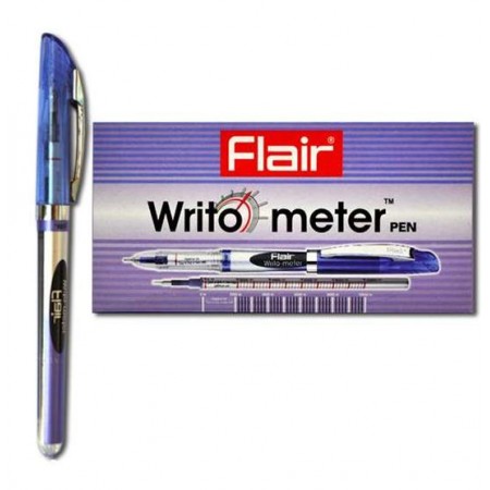 Ручка кулькова "Flair-743 Writometer" 10км синя