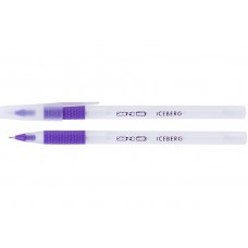 Ручка масляна "Economix Iceberg-10197-12" фіолетова 0.7мм