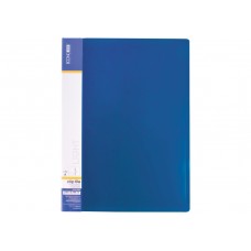 Папка А-4 пластикова пружина+карман "Економікс Light-31207-02"синя