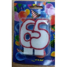 Свічка для торта "65"
