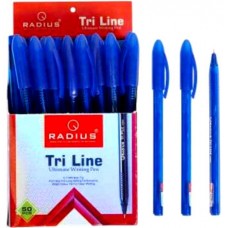Ручка масляна "Tri Line" синя
