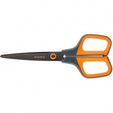 Ножиці 19 см "Axent Titanium 6306-06" сіро-помаранчеві