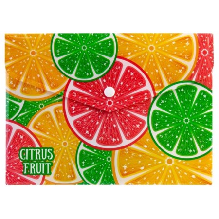 Конверт на кнопці А-5 "Економікс-CF32013-03" Citrus