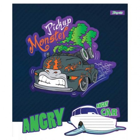 Зошит 12арк.кос."1B-766297" Angry car