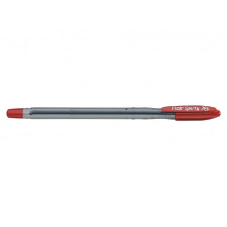 Ручка кулькова "Flair-742 X5 тонов." червона