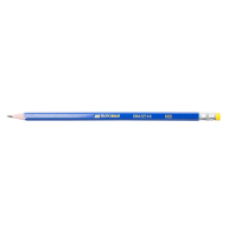 Олівець "BuroMax-8514" НВ з гумкою синій