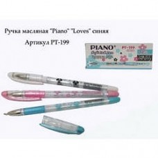 Ручка масляна "Piano Loves PT-199" синя