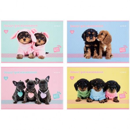 Альбом 12арк.120г/м "Studio Pets SP22-241" софт тач+УФ лак