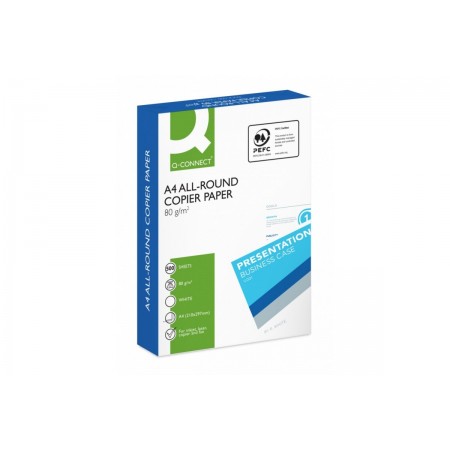 Папір А-4 "Q-CONNECT" 80г/м2, 500арк., клас С+