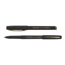 Ручка гель "Rouber Touch ВМ.8337-02" 1.0мм, чорна