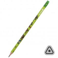 Олівець "Kite Ninja Turtles NT25-046" тригранний, з гумкою