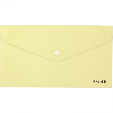 Конверт на кнопці С-6 "Axent Pastelini 1414-08" жовта